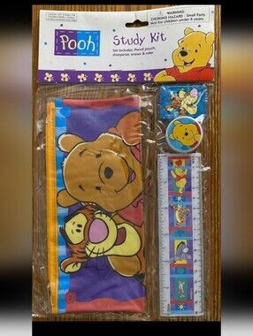 Cute Vintage (Hard to find) 90s Disney’s Winnie the Pooh Study Kit/Brand New